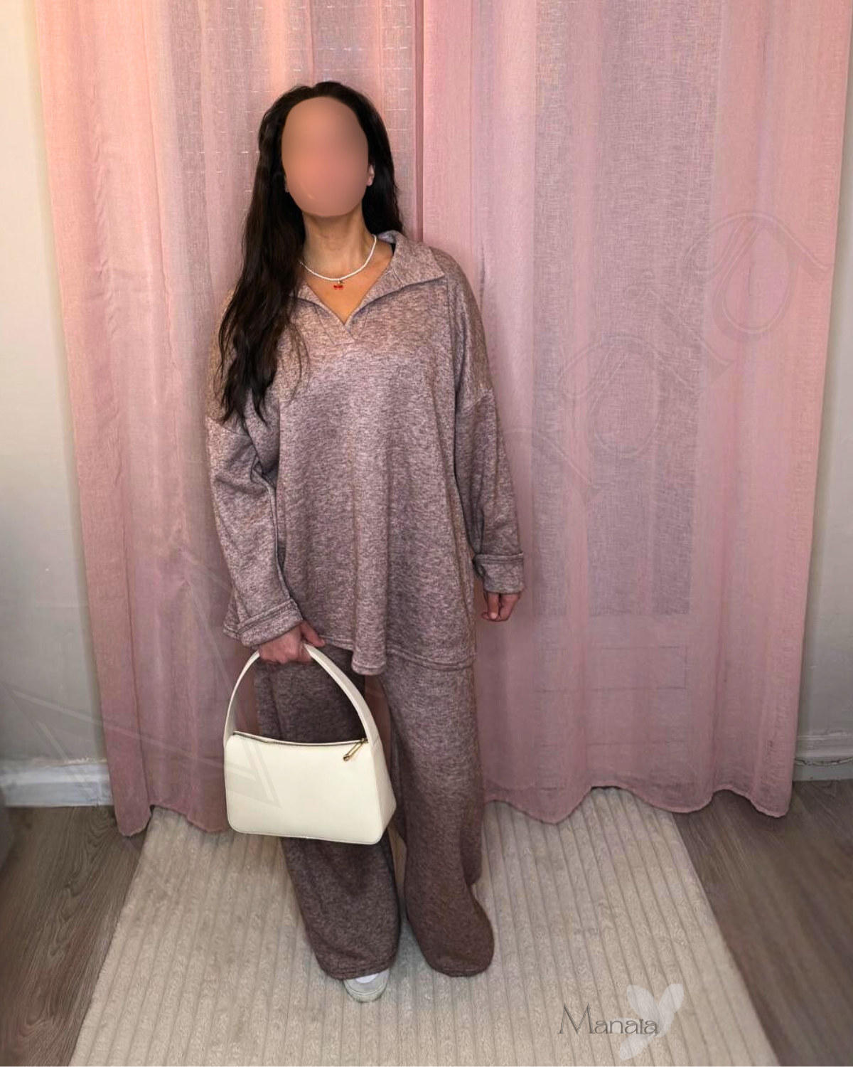 Ensemble décontracté vieux rose